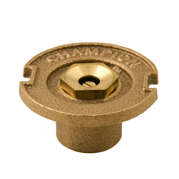 Brass Sprinkler Flush Body with 15' Full Nozzle