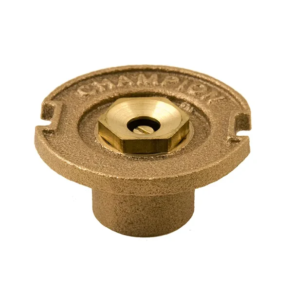 Brass Sprinkler Flush Body with 15' Quarter Nozzle
