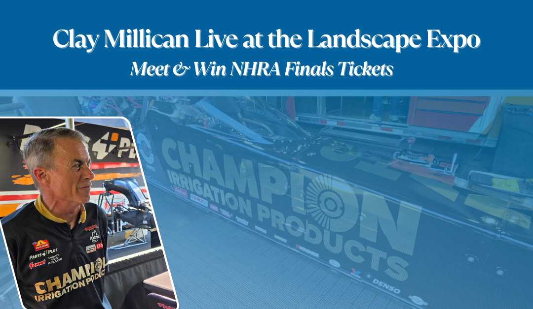 NHRA Driver Clay Millican at Landscape Expo for Fan Signing & Ticket Giveaway