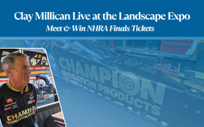 NHRA Driver Clay Millican at Landscape Expo for Fan Signing & Ticket Giveaway