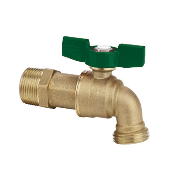 Hose Bib QuickTurn Ball Valve Type 3/4" MIP - Lead-Free