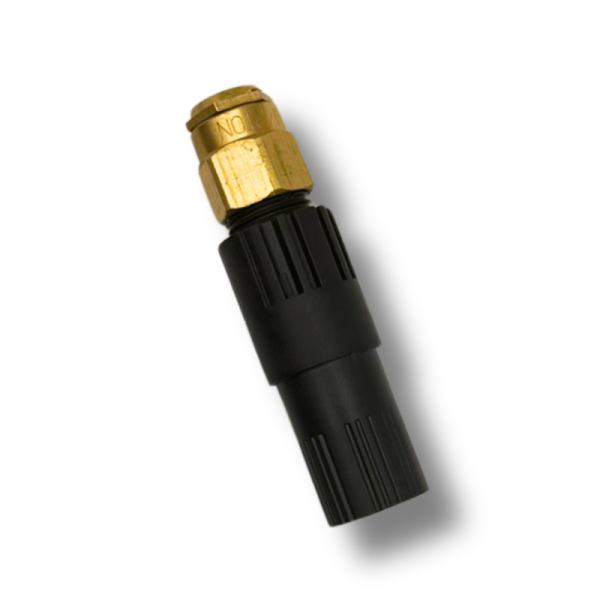 Pressure Regulated Brass Shrub Adapter with 15' Quarter Nozzle